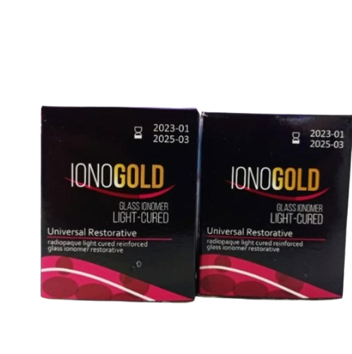Ionomero Fotocurado A2 7gr y 4ml Caja IONOGOLD