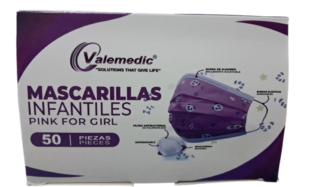 Tapa Bocas Infantil Caja x 50 Unds VALEMEDIC