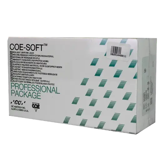 [MAT-RES-GC-BASE1] Material Resiliente Autocurado COE-SOFT Caja con Polvo 170gr, Líquido 177ml y Lubricante GC