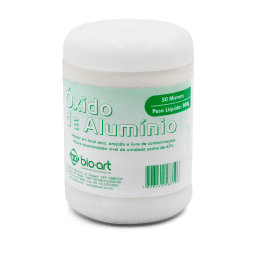 [OXI-ALU-BIO-BASE1] Oxido de Aluminio 800gr Und BIO ART de 50 Micras