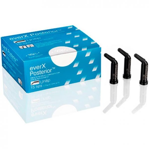 [RES-EVE-GC-BASE1] Resina EVER X POSTERIOR de 0.25gr 15 Unds GC Reforzada con Fibra Puntas