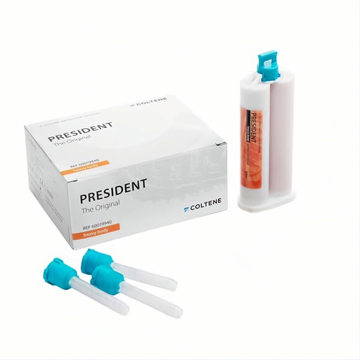 [SIL-IMP-COL-BASE6] Silicona para Impresión Pesada President Cartucho x 50ml Und COLTENE