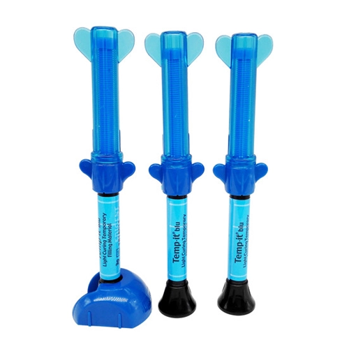 [TEM-BLU-SPI-BASE1] Temp-It Blu Material de Relleno Temporal Jeringa de 3gr Und SPIDENT Fotopolimerizable