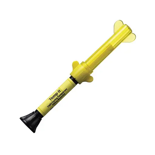 [TEM-YEL-SPI-KIT1] Temp-It Yellow Material de Obturación Provisional Jeringa de 3gr Paq x 3 Unds SPIDENT Fotopolimerizable 