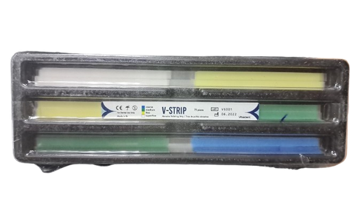 [TIR-PUL-VIT-BASE1] Tiras de Pulido Abrasivas V-Strip 75 Unds VITALDENT