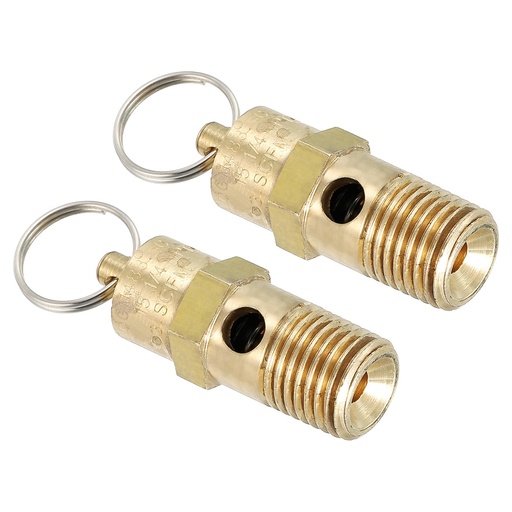 [VAL-SEG-GEN-BASE1] Valvula de Seguridad 1/4" para Compresor NPT 135 PSI Und