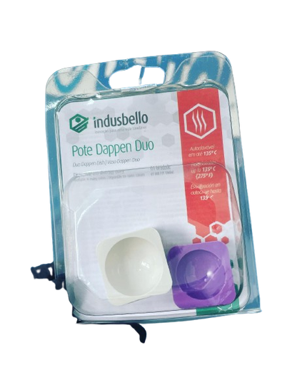 [VAS-DAP-IND-BASE1] Vaso Dappen Duo Plastico Und INDUSBELLO