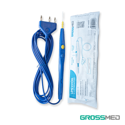 [LAP-ELE-GRO-BASE1] Lapiz de Electrocauterio Esteril Und GROSSMED