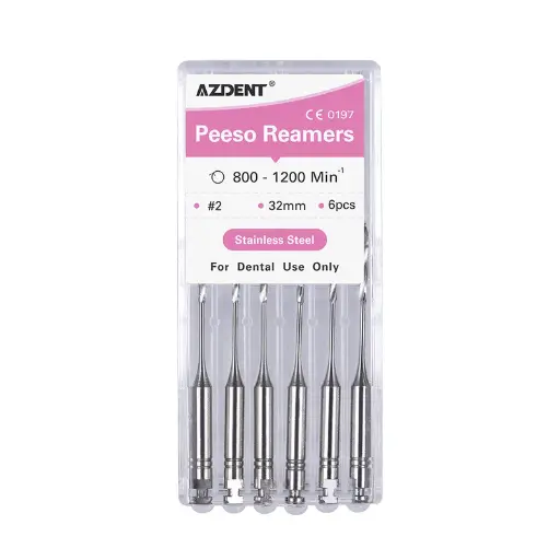 [FRE-END-AZD-BASE1] Fresa para Endodoncia Peeso Reamers #1-6 32mm 6 Unds AZDENT