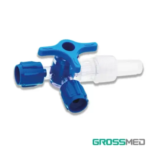 [LLA-TRE-GRO-BASE1] Llave de Tres Vías Estéril Und GROSSMED